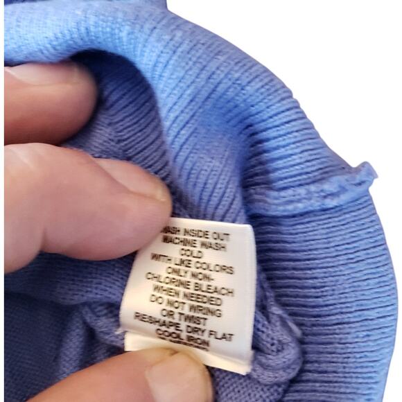 ELLE L blue, long sleeve, tee shirt - Picture 7 of 8